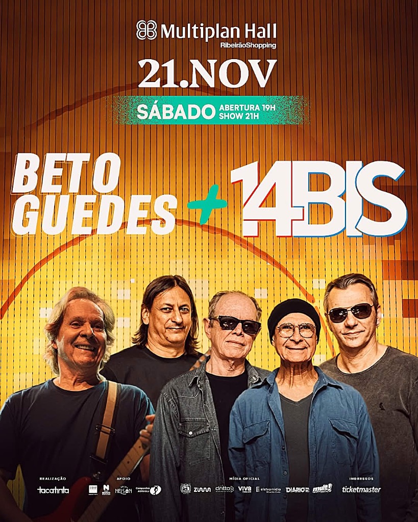 Show Beto Guedes e 14 Bis no Multiplan Hall